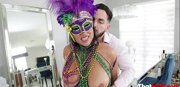  Happy Mardi Gras To Busty Hot MILF- Camela Clutch